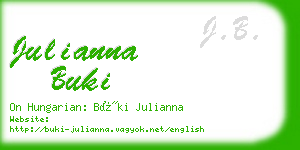 julianna buki business card